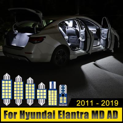Для Hyundai Elantra MD AD 2011 2012 2013 2014 2015 2016 2017 2018 2019 4 шт. светодиодные автомобильные купольные лампы для чтения аксессуары для багажника