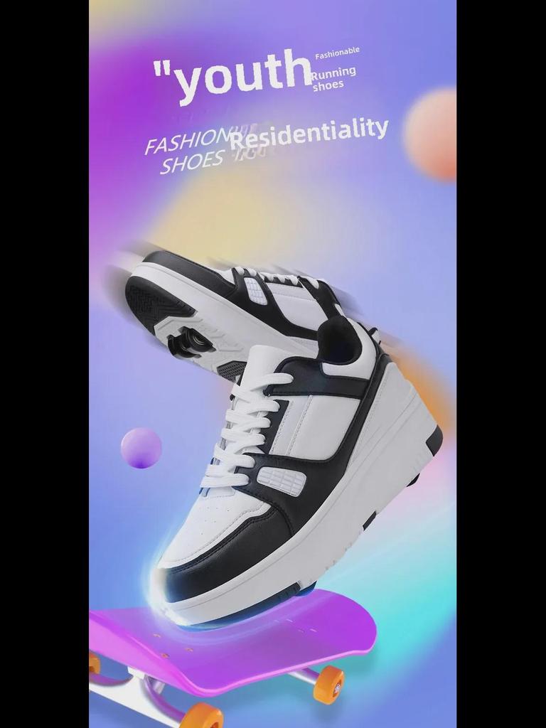 Ультралегкие кроссовки для бега унисекс для студентов со съемными колесами