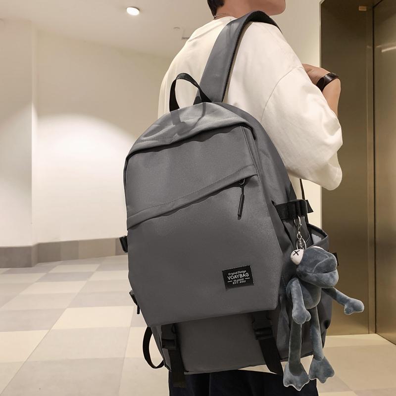 Большая вместимость школьного рюкзака для школьников, мужской компьютерный дорожный рюкзак, женский однотонный рюкзак