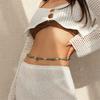 Rice Beading Waist Chain Female Body Chain Belt Belly Chain Aesthetic Body Chain Party Waist Decors Beach Belly Chain