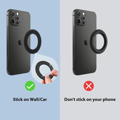 Магнитный держатель для iPhone 14 13 12, магнитный настенный держатель для мобильного телефона MagSafe, автомобильная подставка для телефона, подставка для наклеек