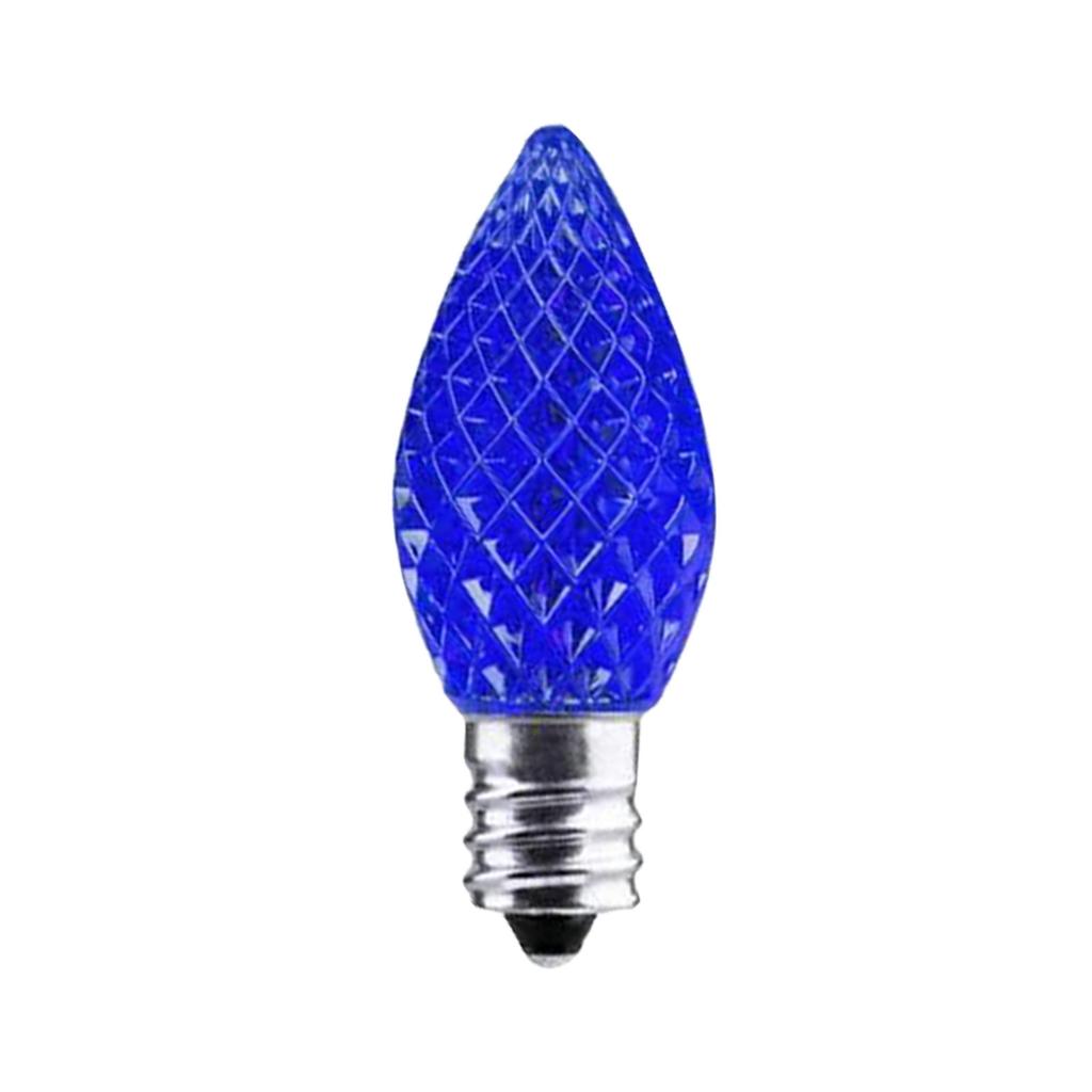 Светодиодная сменная рождественская лампочка, 0,8 Вт, Подходит для уличных гирлянд, Сертифицированная лампочка для праздничного освещения коммерческого класса, /2 патрон для свечи.