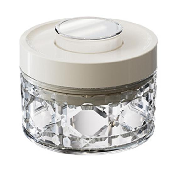 Vintage Airtight Storage Jar Clear Plastic Food Container with Pop Lid Stackable One Button Opening Kitchen Storage Organizer for Cereal