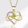 Fashionable Zircon Heart Large 8 I Love You Letter Necklace Women's Versatile Jewelry