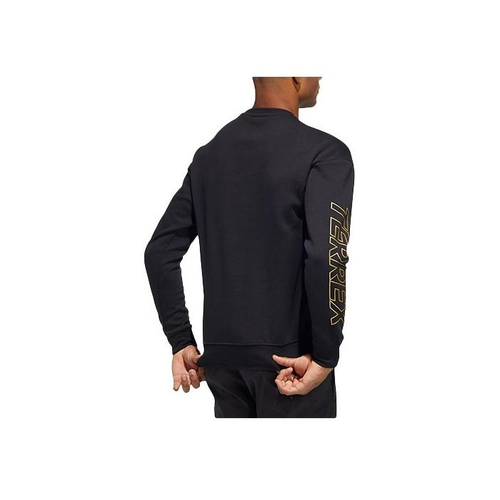 Adidas Спортивный свитер с принтом на тему весеннего фестиваля, мужские топы, черный цвет HE7322