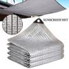 Garden Sunshade Net Parasol Silver Aluminum Foil Sunscreen UV Protection Sunshade Cloth Reflective Heat Insulation Awning 3x3M