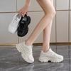 Летние женские модные кроссовки - Маленькие белые повседневные дышащие сетчатые резиновые с универсальной эластичностью спортивные туфли - это