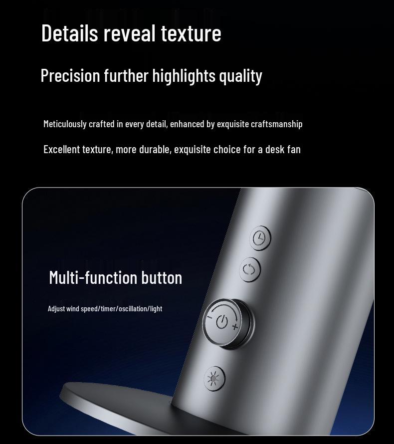 Portable Foldable USB Mini Fan with Digital Display - Neck and Desktop Use