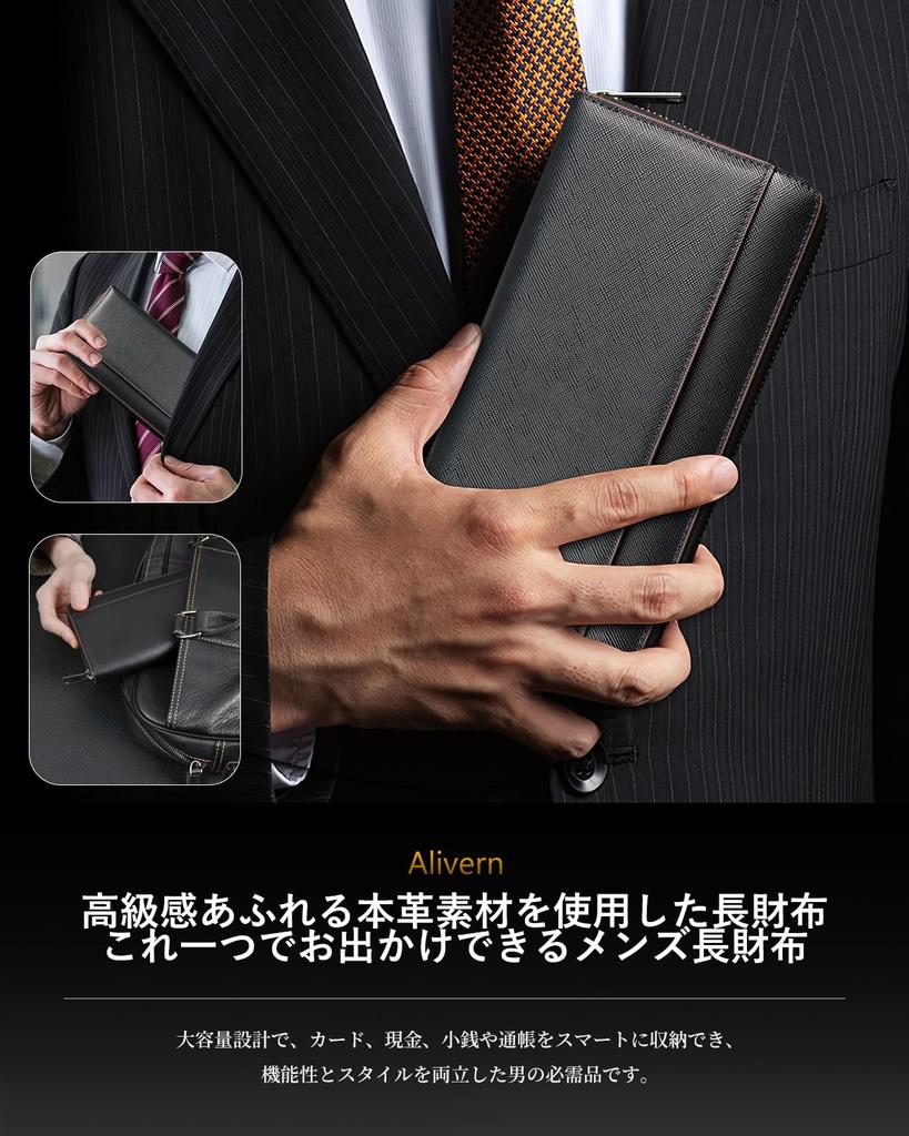 Длинный подлинный YKK Skimming Card Coin Passbook Made by Top Leather Made in Large Money Dark Green [Alivern] мужской кошелек, кошелек, кожа, молния,