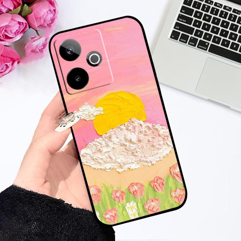 Чехол для Realme GT7 5G Модный чехол с рисунком Мягкий силиконовый чехол для телефона Для Realme GT 7 7T Чехлы GT7 T Ударопрочный корпус Бампер