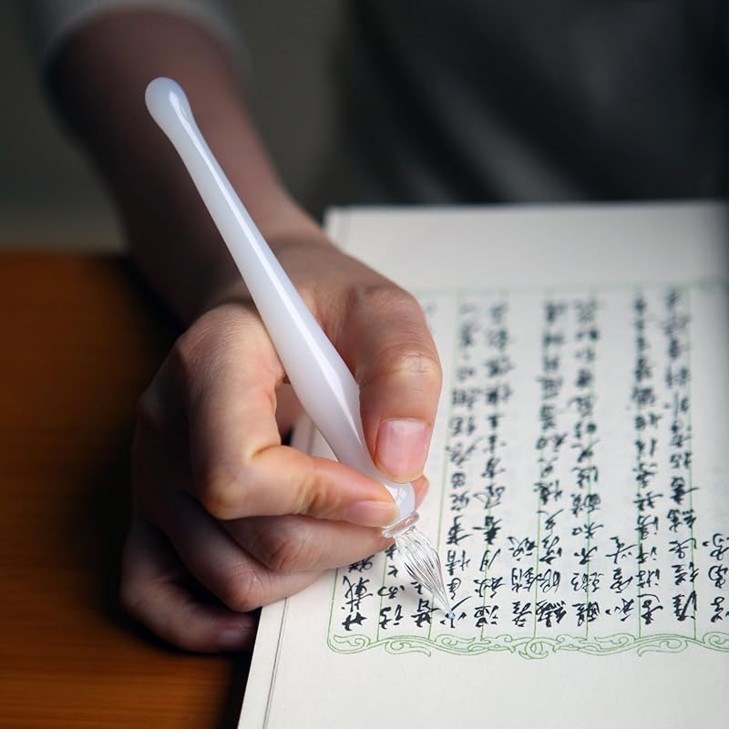 No. 72 Brush Shop Glass Pen Fountain Pen Stationery Smooth Brush Feel Multicolored Glass (Shiratama)