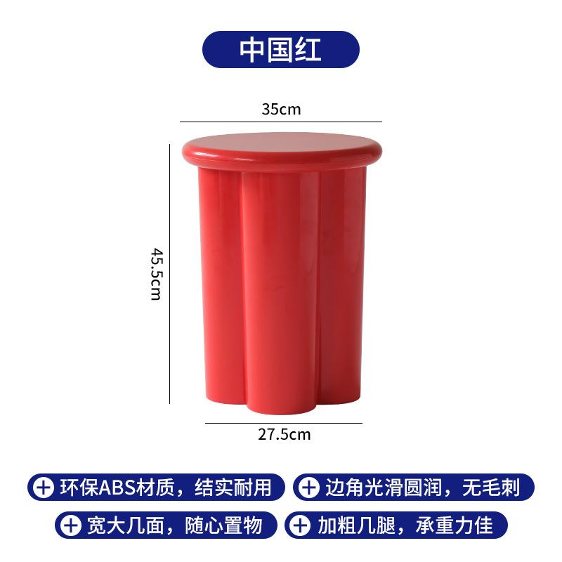 French simple retro corner table creative designer coffee table side table hotel bed and breakfast living room round sofa small