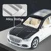 1/32 Alloy Diecast Benz Maybach S680 Car Model Scale Toy High Simulation Vehicle Door Can Open Pull Back Collect Decorative Toys