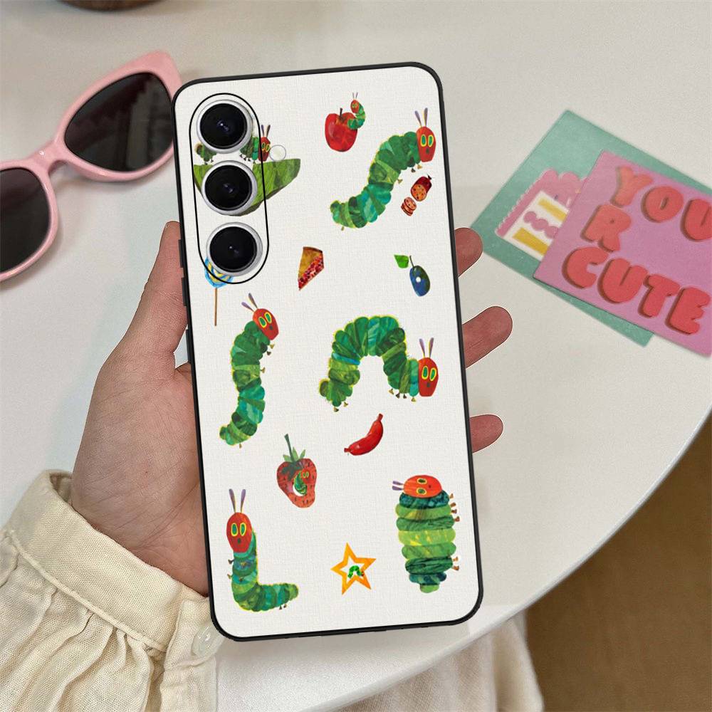 Чехол для телефона 'Очень голодная гусеница' для Samsung S 24 Fe 25 Ultra Plus 20 Lite 21 30 22 23 24 22 Ultra 5G Fundas