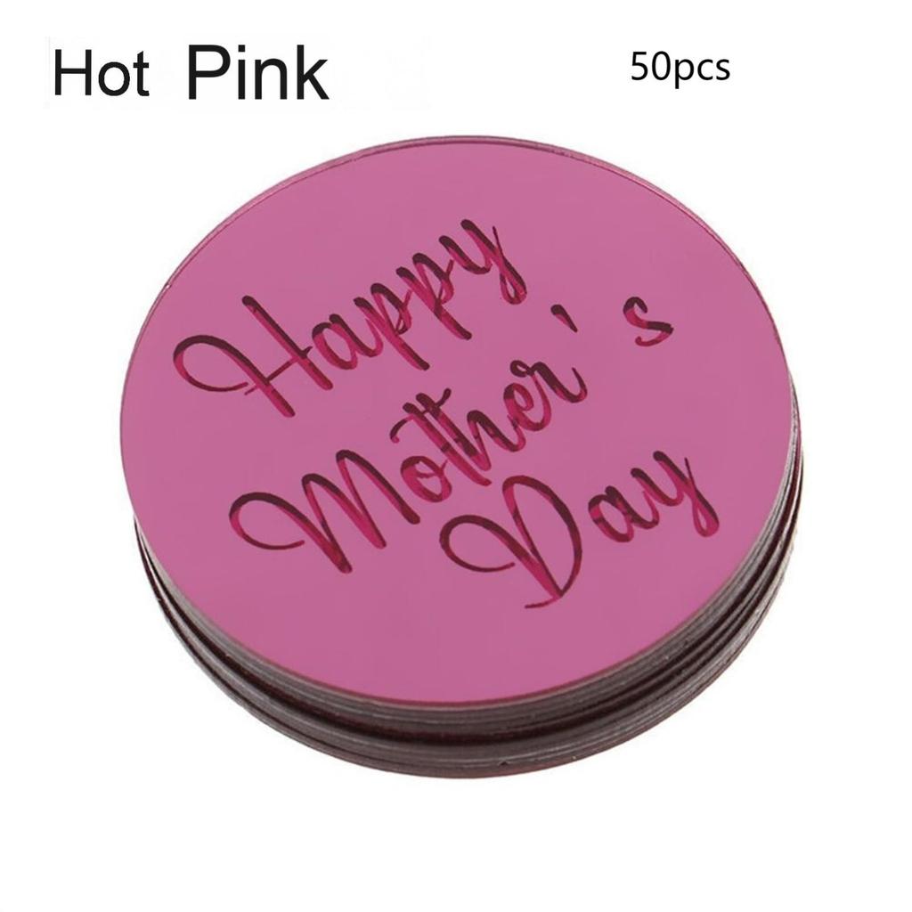 50 шт. Акриловые украшения для кексов «С Днем матери», украшение на торт, украшение на десерт