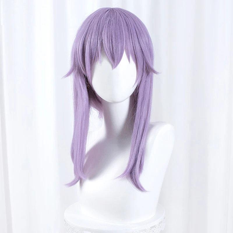 Парик для косплея Hiiragi Shinoa, короткий, светло-фиолетовый, с косичками, термостойкие синтетические волосы, парики для вечеринок в стиле аниме + шапочка для парика