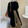 Autumn and Winter Women's Sweater In The Long Section of Soft Knitted Cardigan Loose Lazy Wind Large Pockets Temperament Soft Sweater Coat