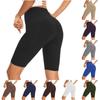 Women's Solid Color Pocket Sports High Waist Yoga Shorts Casual Sports Quick Dry Shorts
