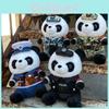 Air Land Sea Soldier Swat Panda Plush Toy Room Decoration Ornaments Gift Child