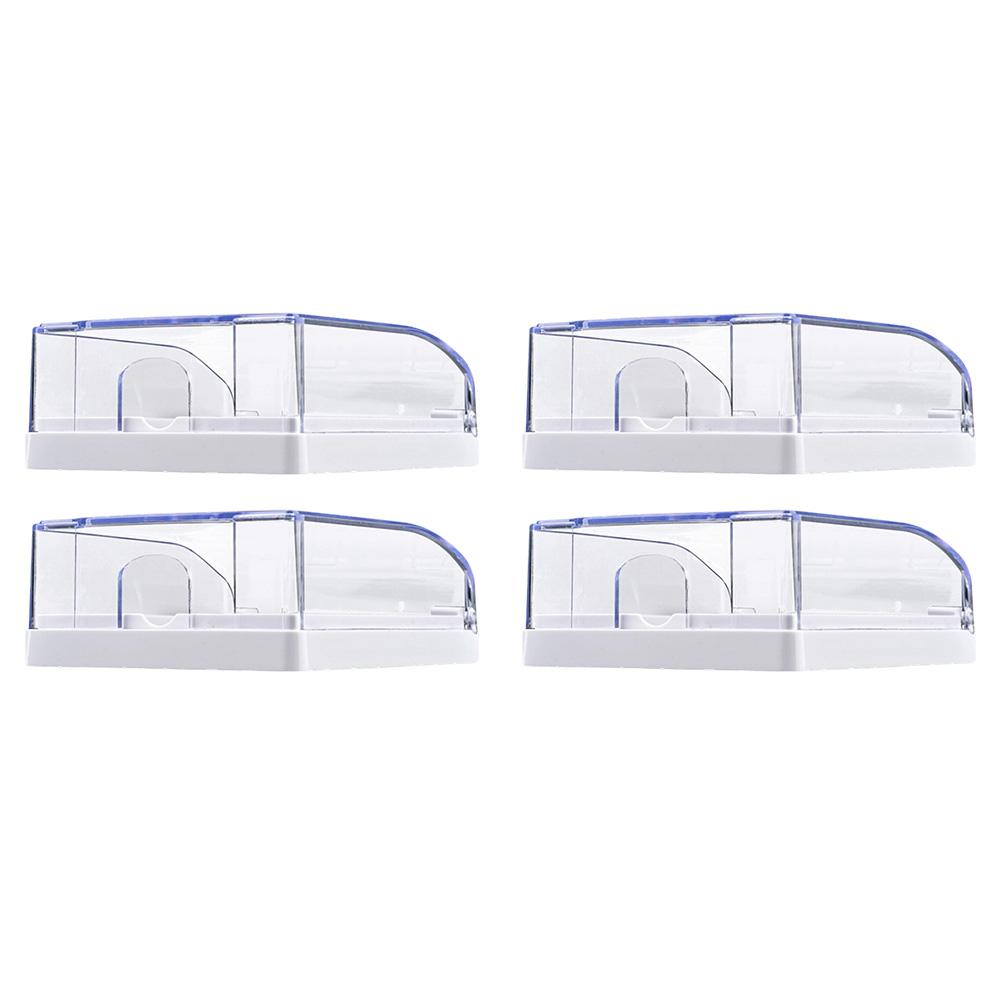 Водонепроницаемые прозрачные коробки для розеток, набор из 4 штук, с самоклеящейся основой, влагозащитные крышки для защиты розеток