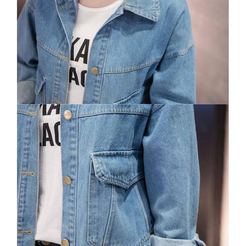 2019 Women Basic Coats Denim Jacket Women Jeans Jacket Women Denim Coat Loose Casual Outwear
