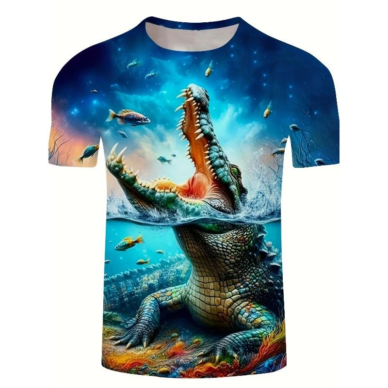 Fashion Funny Animal Graphic T-Shirt Fun Capybara 3D Print Oversize Short Sleeve T-Shirt O-Neck Casual Men T-Shirt