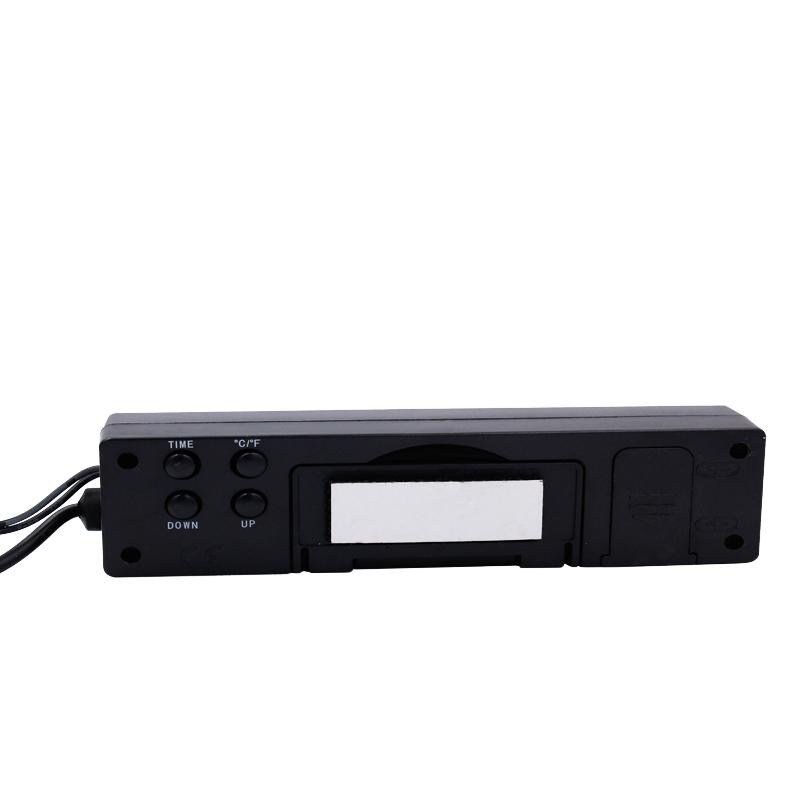 Digital Auto Car Voltage Meter Dual 3 in 1 Clock with In Out Car Temperature Tester and Ice Alert Detector