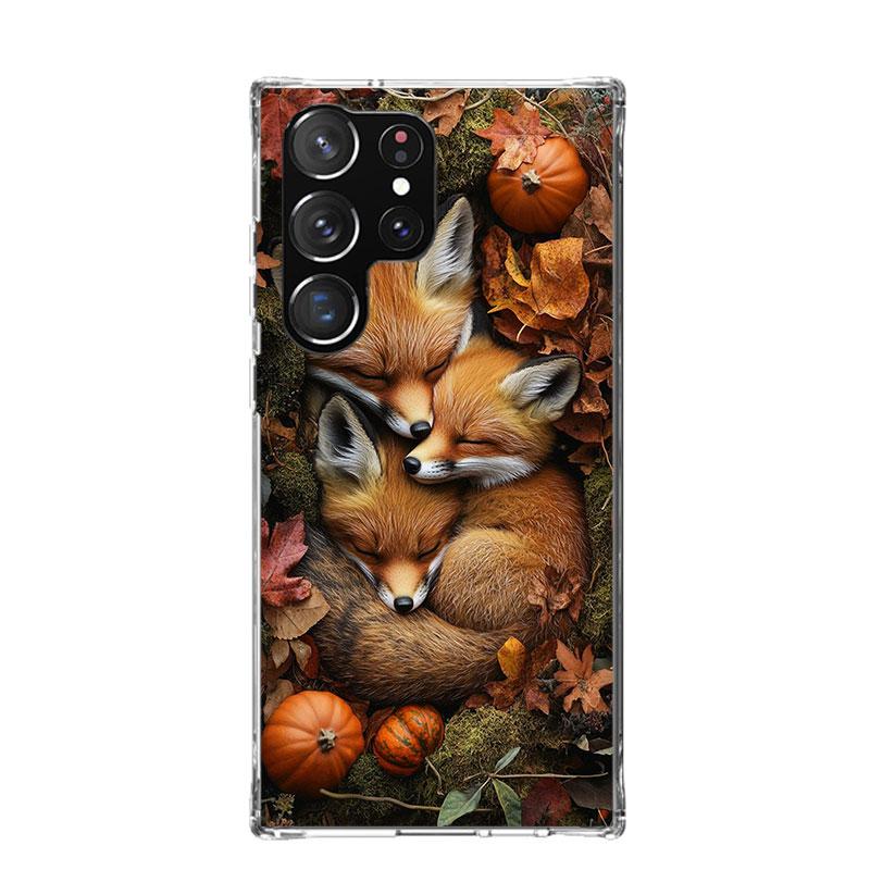 Чехол для телефона с животным лисой для Samsung Galaxy S26 S25 Edge S24 S23 FE S22 Ultra S21 Plus S20 + Fundas Cover Coque Galaxy S25 S24 S23