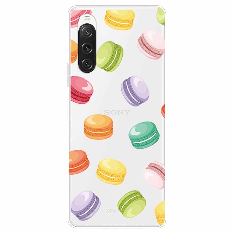 Чехол для Sony Xperia 10 V / 1 V 2023 Прозрачный ТПУ Мягкий Милый Силиконовый Прозрачный Чехол для Sony Xperia 1 10 IV Чехлы для Телефона 10V 10IV