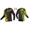 FOX Motocross Riding Shirt Long Sleeve Quick Dry Breathable Jersey Off-Road Motorcycle Cycling Use