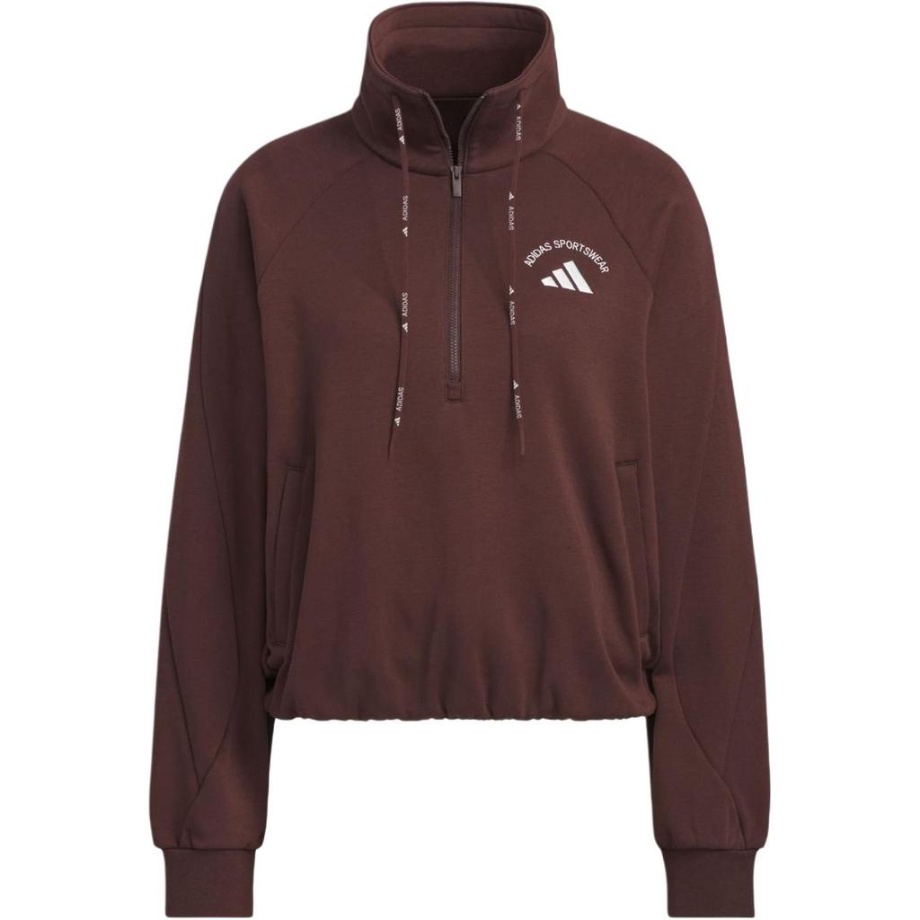 Adidas Sports Casual Letter Long Sleeve Stand Collar Sweatshirt Women Sweatshirt KC0066