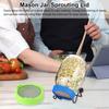 2Pcs Stainless Steel Sprouting Lids with Stand Convenient Efficient Wide Mouth Design Sprouting Covers