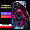 Роскошный Светящийся LED Чехол для Телефона с Мультяшным Граффити, Активируемый Звуком, для iPhone Samsung