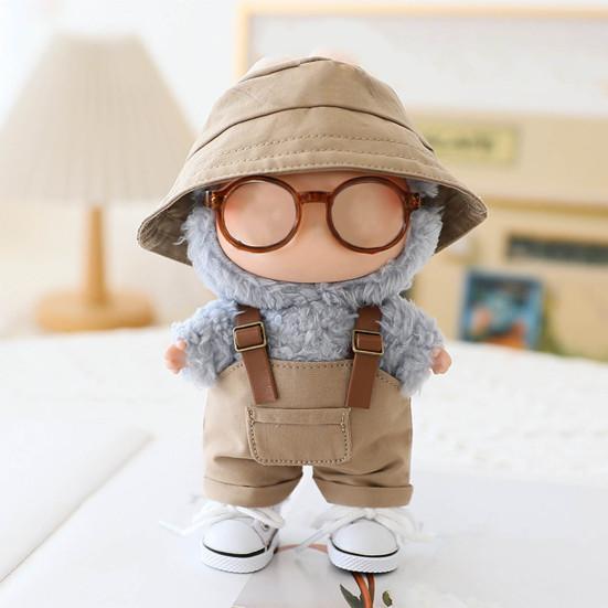 Комплект одежды для куклы 15/17 см La Bubu Комбинезон Очки Шляпы и Обувь Комплект Стильные Аксессуары для Кукольного Гардероба