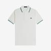 Fred Perry [M3600] Рубашка Fred Perry с двойным воротником - Снежно-белый/Синий для трека/Спортивный зеленый Afpm2533600-Z52
