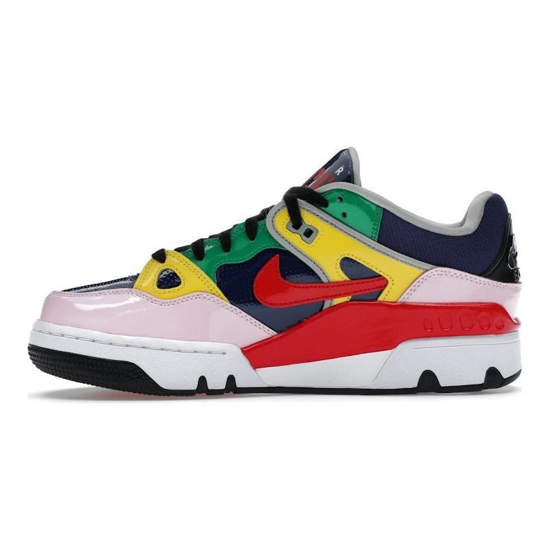 Nigo x Nike Air Force 3 Low SP Blue Void Унисекс Кроссовки Разноцветный Университетский-красный Тур-желтый HQ1458-400