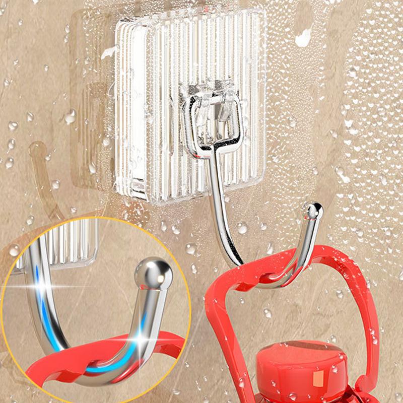 1 шт. Кухонные принадлежности, новый настенный крючок, роскошный держатель на липучке, съемный, без сверления, акриловая стойка для домашнего хранения