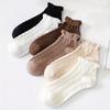 Women Ruffle Short Socks Japanese Fashion Cute Low Cotton Ankle Breathable High Quality Sock
