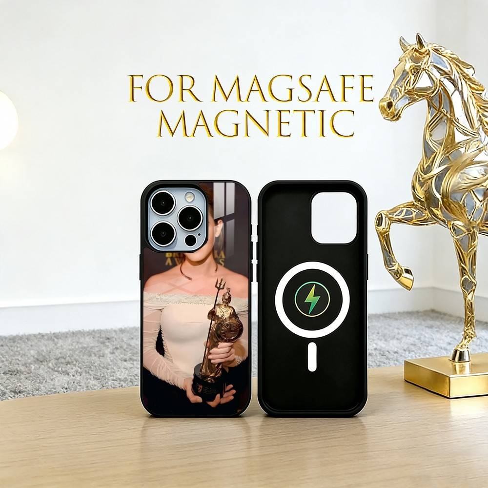 Чехол для телефона Эммы Уотсон Для iPhone17,16,15,14,13,12,11 Plus,Pro Магнитный Для Magsafe Беспроводной Зарядки
