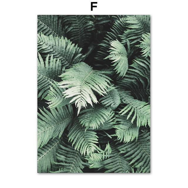 Зеленые тропические растения сочные монстера настенная живопись на холсте плакаты на скандинавскую тему и принты настенные панно для декора гостиной