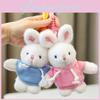 Plush Rabbit Keychain Toy Cute Stuffed Animal Doll Kids Birthday Keyring Gift