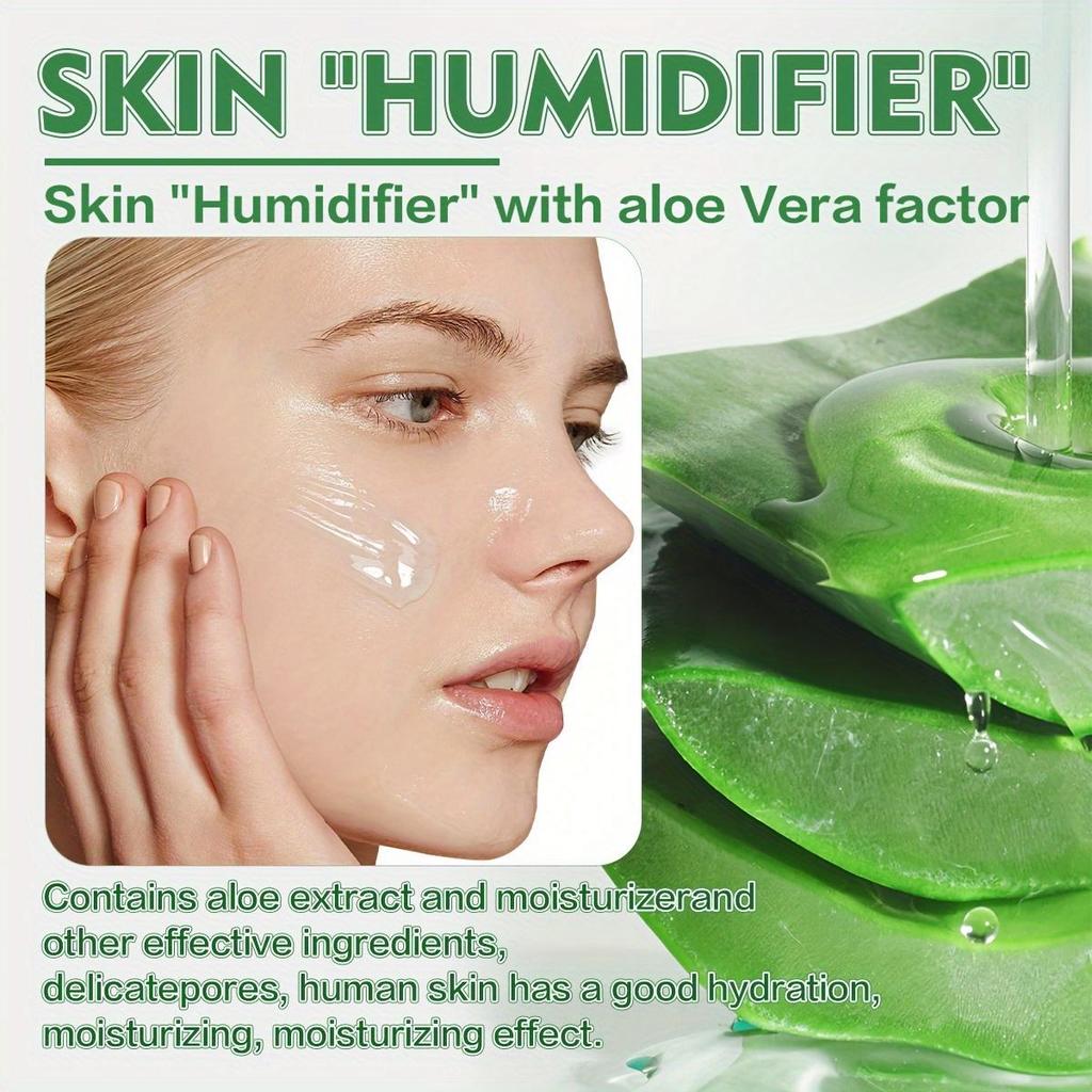 Aloe Vera Gel, Moisturizing Cream, High Purity Aloe, Soothing, Calming, Cooling, After Sun Repair, For Family Use-200g