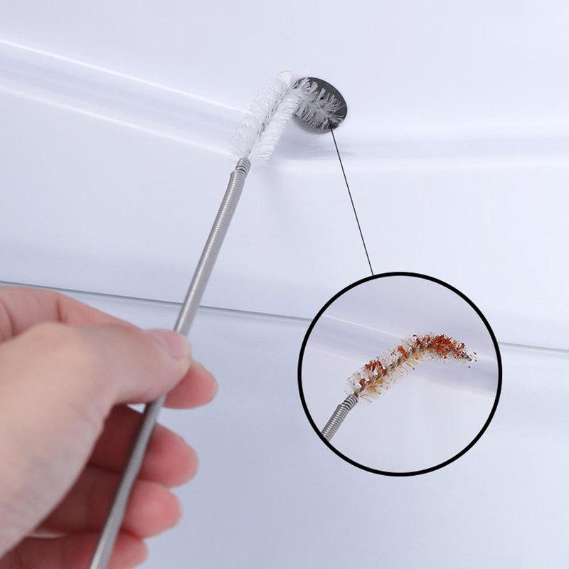 Refrigerator Drain Dredge Cleaning Set Long Flexible Refrigerator Scrub Brush Water Dredging Water Tube Cleaning Tool Coil Brush
