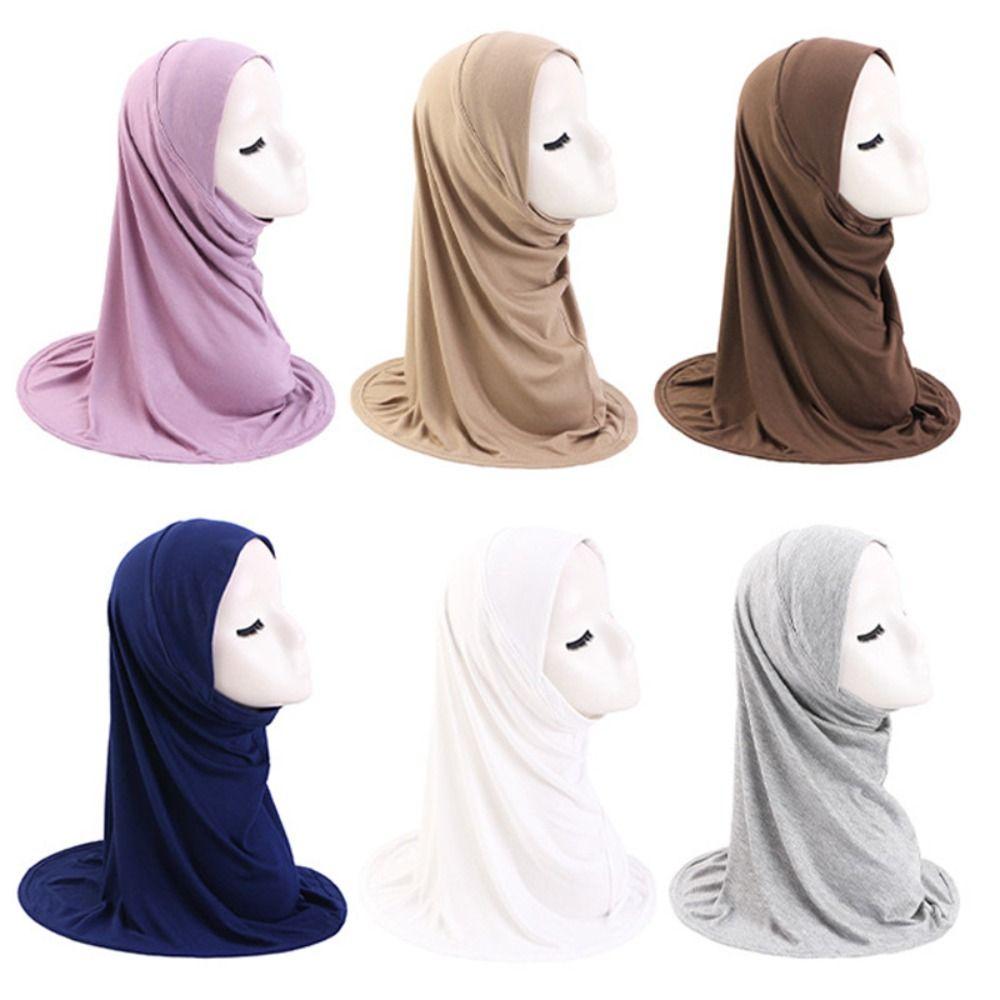 Modal Cotton Islamic Headscarf Rayon Cotton Turban Headband Turbans Muslim Hijab  For Women