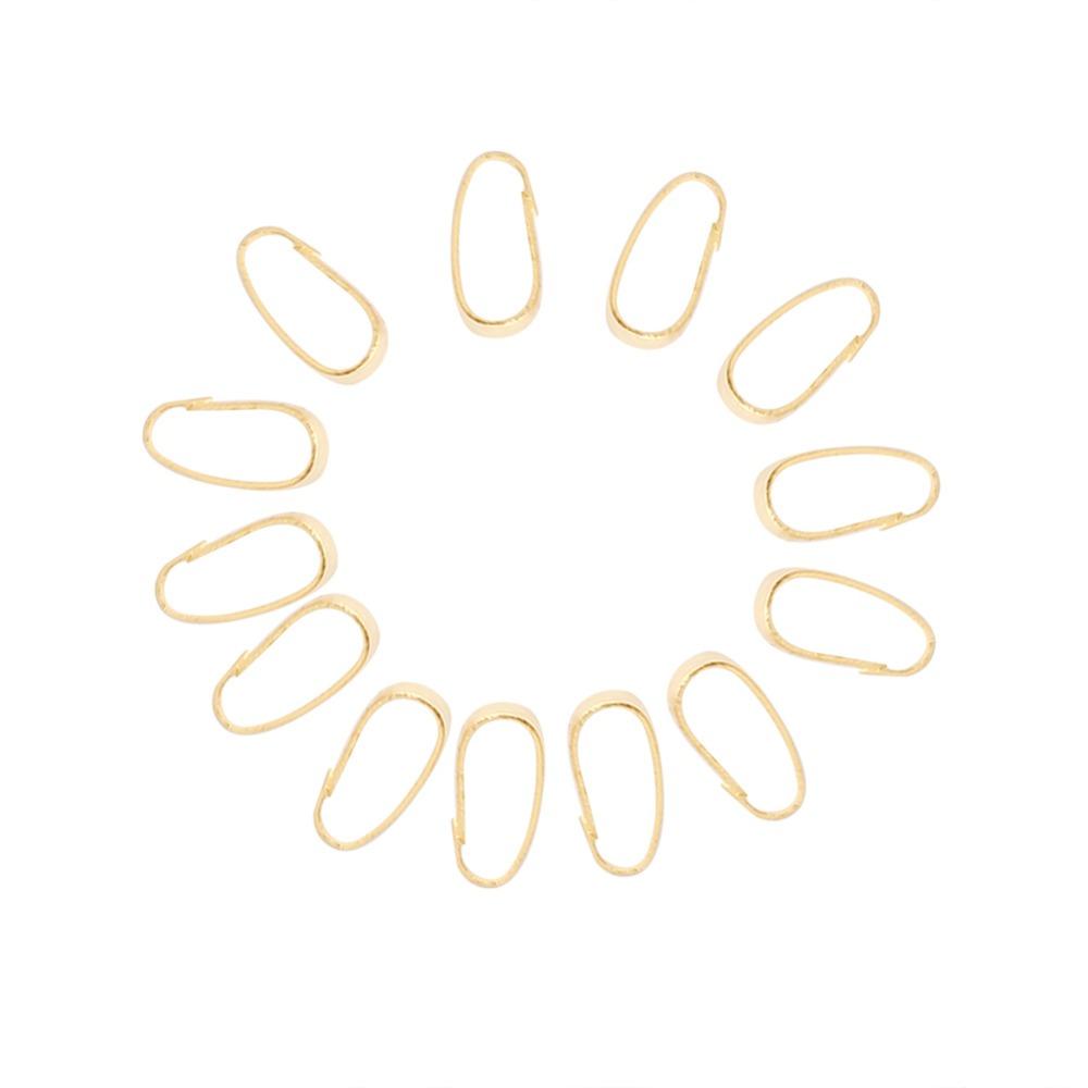 300Pcs 3*7mm Pendant Clasp Connector Alloy Jewelry Findings Bails Snap Bail Hook for DIY Crafts