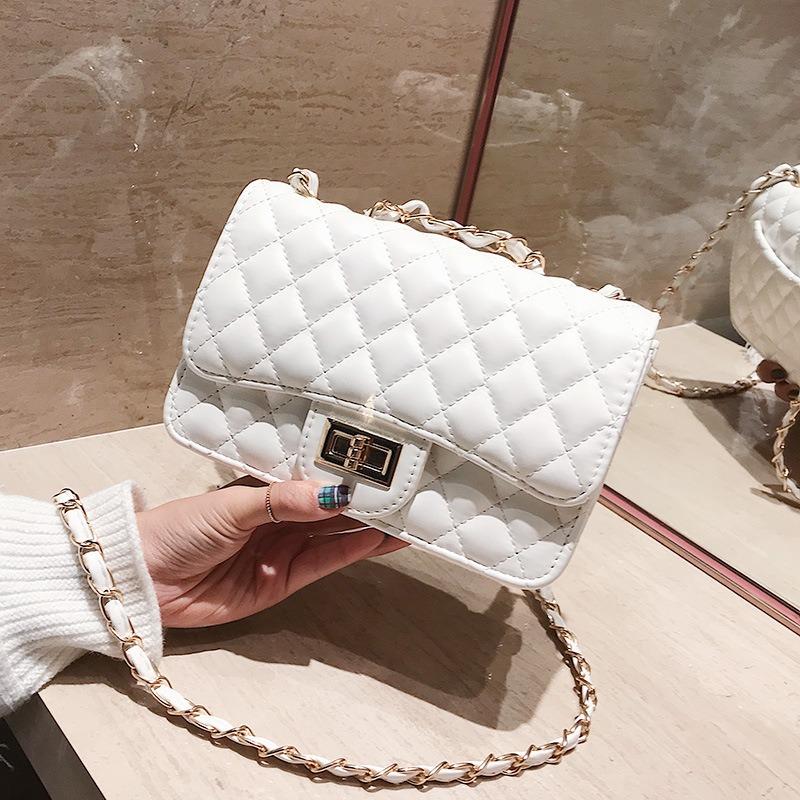 bag women's new trendy rhombus chain bag shoulder oblique span bag women's bag versatile small square bag