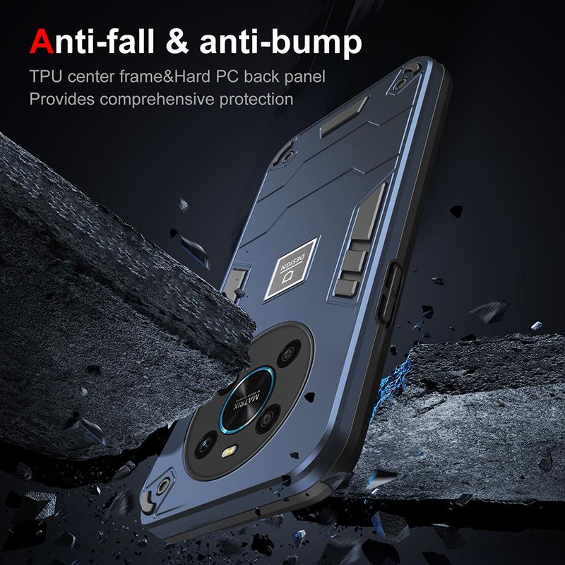 Для Honor X9 X9A X9B Бронированный Противоударный Магнитный Чехол для Телефона Для Honor X9A Для Honor X9B Однотонная Жесткая ПК+ТПУ Задняя Крышка