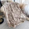 Simple Style Mori Contrasting Colors Double-sided Imitation Cashmere Scarf Winter High-end Warm Shawl