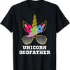 Футболка «Крестный отец единорога», Подарок с единорогом, Футболка для дня рождения девочки