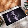 Deep Purple Crystal Velvet Rug, Custom Name Text Personalized Non‑Slip Floor Mat for Home Decor Gift